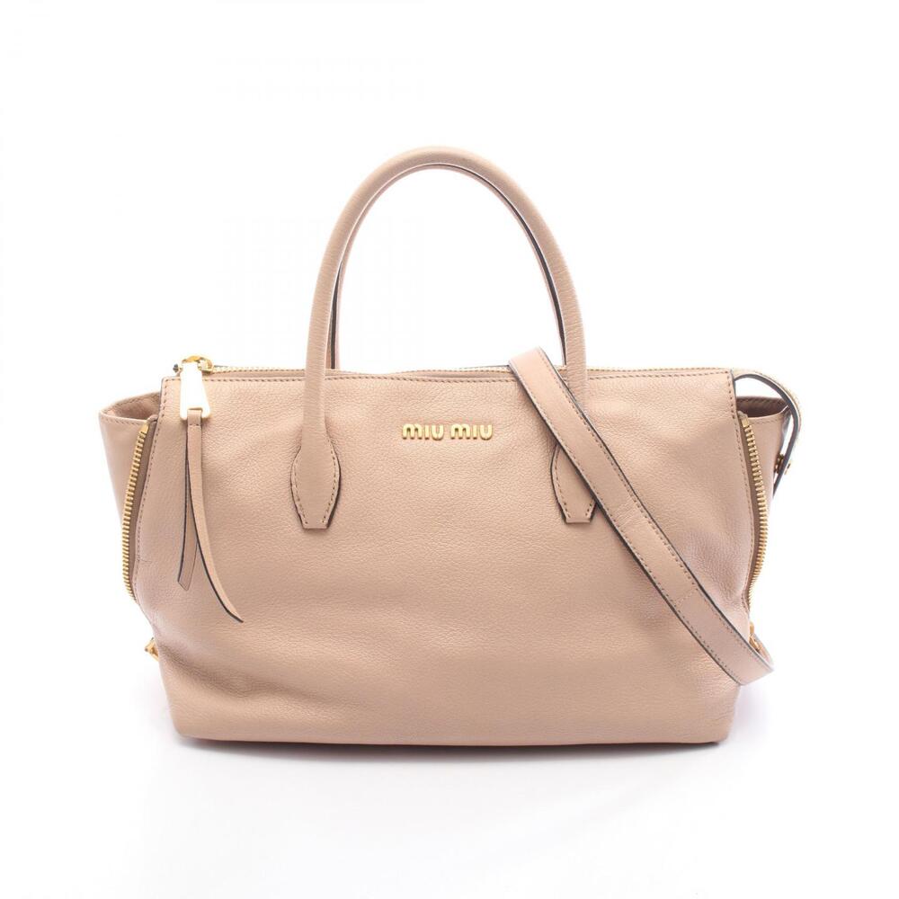 Miu Miu Madras handbag leather pink